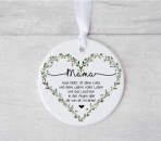 Herz Spruch Mama Trauer Erinnerungsanhänger Keramik Anhänger Weihnachtsanhänger Geschenk von Lüttentüddel®